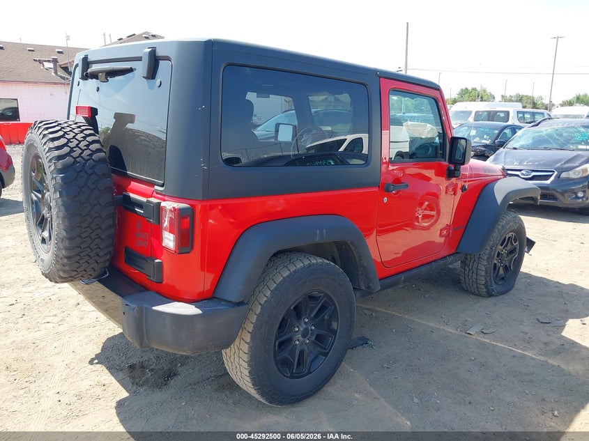 Vin: 1c4ajwag3hl684262, lot: 45790335, jeep wrangler willys wheeler 20174