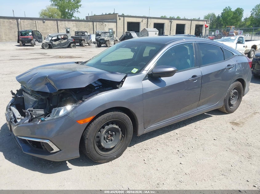 Vin: 2hgfc2f6xlh539221, lot: 45790344, honda civic lx 20202