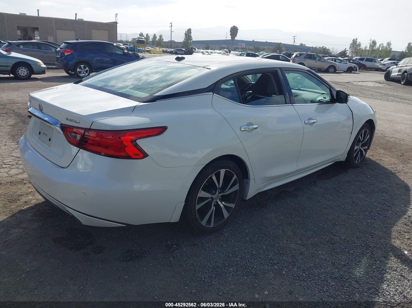 Vin: 1n4aa6ap6jc403910, lot: 45790398, nissan maxima 3.5 platinum 20184