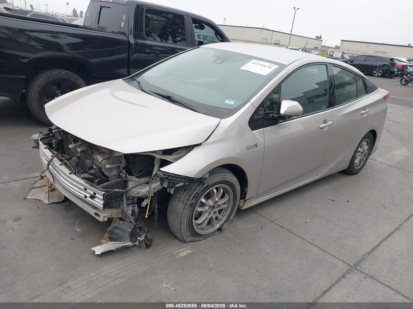 Vin: jtdkarfp3h3016962, lot: 45790492, toyota prius prime advanced 20172