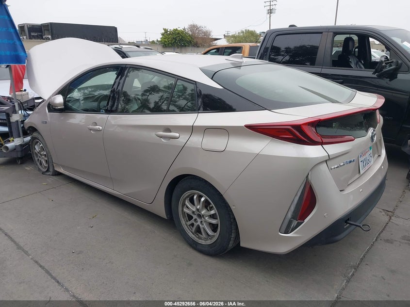 Vin: jtdkarfp3h3016962, lot: 45790492, toyota prius prime advanced 20173