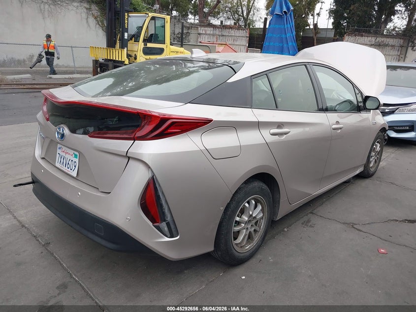 Vin: jtdkarfp3h3016962, lot: 45790492, toyota prius prime advanced 20174