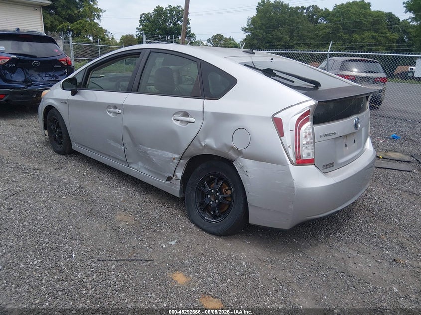 Vin: jtdkn3du4e1810662, lot: 45790503, toyota prius three 20143
