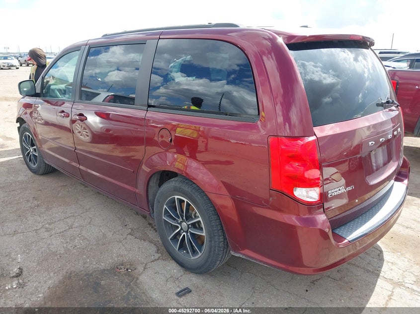 Vin: 2c4rdgbg0hr728501, lot: 45790536, dodge grand caravan se plus 20173