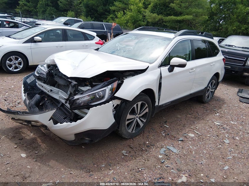 Vin: 4s4bsanc9j3272781, lot: 45790546, subaru outback 2.5i limited 20182