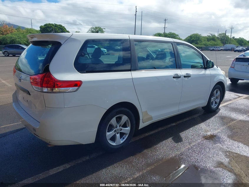Vin: 5tdzk3dc1es429465, lot: 45790558, toyota sienna l v6 7 passenger 20144