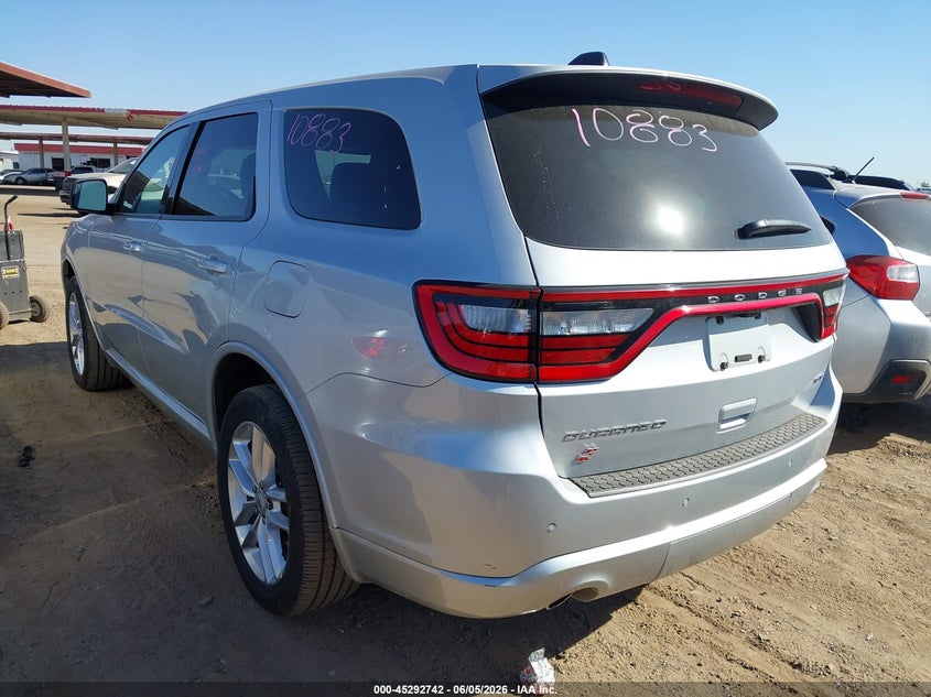 Vin: 1c4rdjdg0sc553256, lot: 45790578, dodge durango gt awd 20253