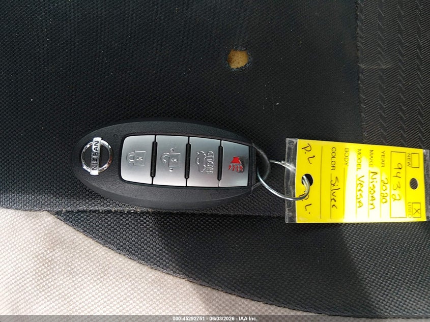 2020 Nissan Versa Sv Xtronic Cvt VIN: 3N1CN8EV1LL905634 Lot: 45292751