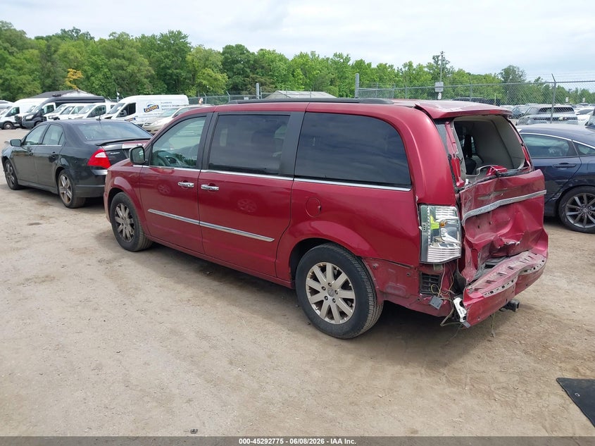 Vin: 2c4rc1cg2cr270029, lot: 45790611, chrysler town & country touring-l 20123