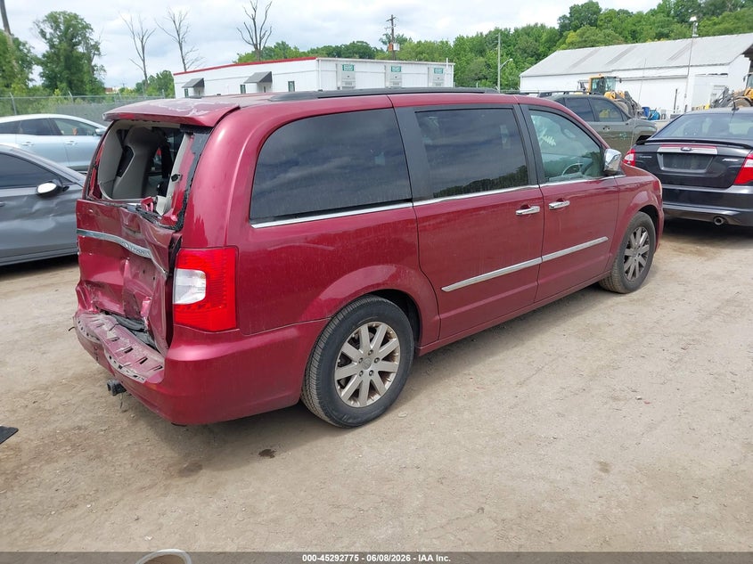 Vin: 2c4rc1cg2cr270029, lot: 45790611, chrysler town & country touring-l 20124