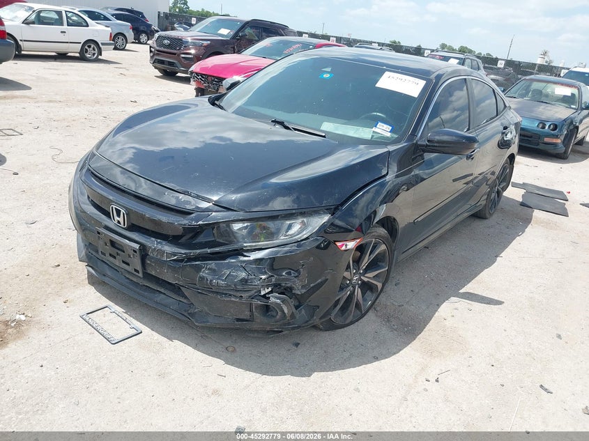 2021 HONDA CIVIC 2.0L I-4 DOHC, VVT, (VIN: 19XFC2F80ME002337