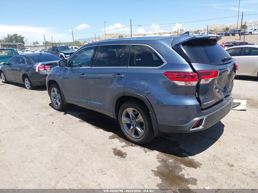 Vin: 5tddzrfh3js874673, lot: 45790632, toyota highlander limited platinum 20183
