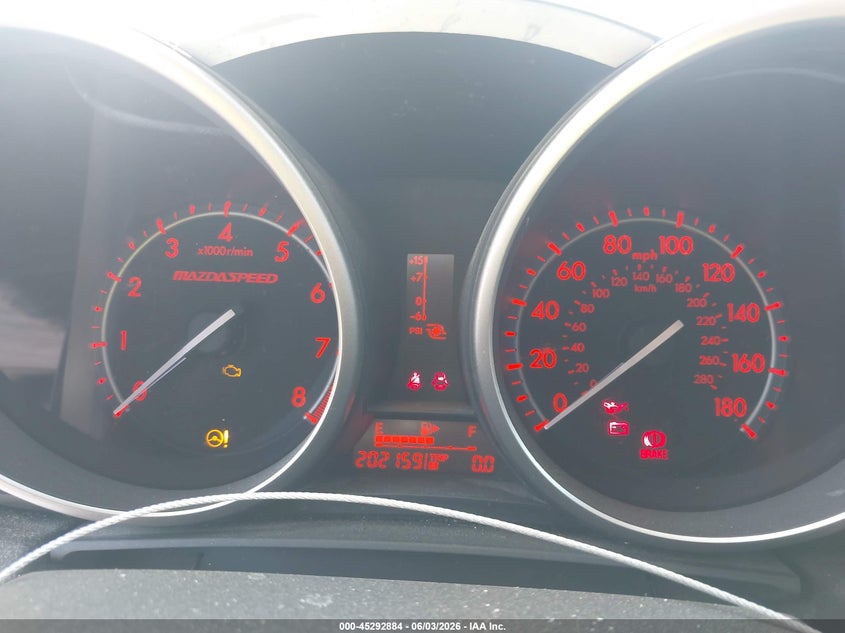 2010 MAZDA 3 HATCHBACK 2.3L I-4 DI, DOHC, VVT, TURBO, 263HP