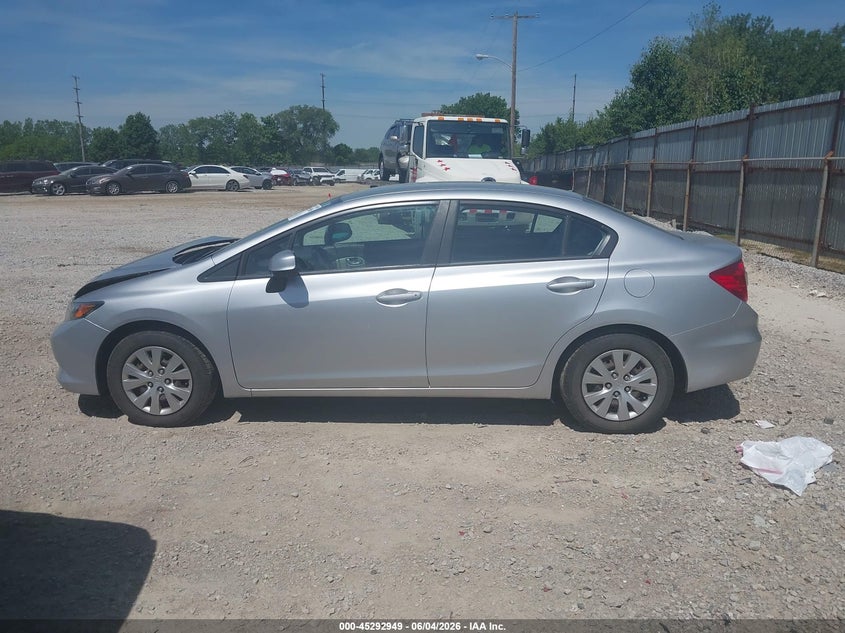 2012 Honda Civic Lx VIN: 2HGFB2F54CH321060 Lot: 45292949