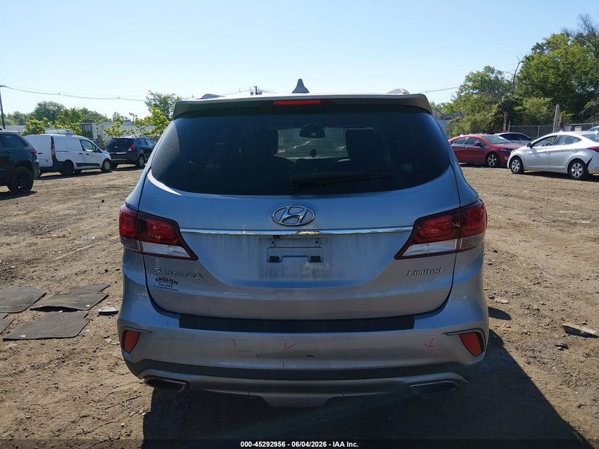 2017 Hyundai Santa Fe Limited VIN: KM8SN4HF6HU238221 Lot: 45292956