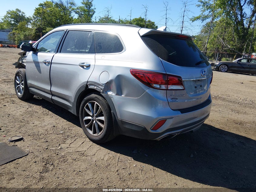 Vin: km8sn4hf6hu238221, lot: 45790792, hyundai santa fe limited 20173