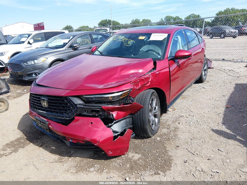 Vin: 1hgcy2f61ta017371, lot: 45790871, honda accord hybrid ex-l 20262