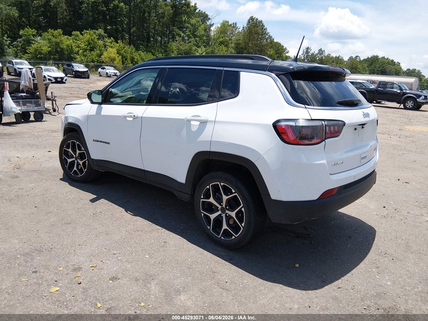 Vin: 3c4njdcn4st592168, lot: 45790907, jeep compass limited 4x4 20253