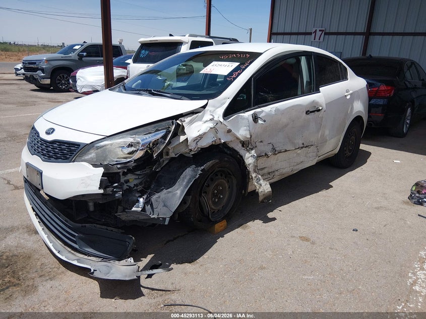Vin: knadm4a33d6291440, lot: 45790949, kia rio lx 20132