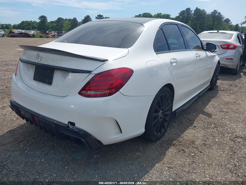 Vin: wddwf4kb4jr396807, lot: 45791007, mercedes-benz c 300 4matic 20184