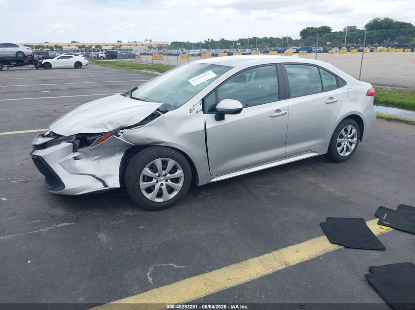 Vin: 5yfepmae3mp209165, lot: 45791087, toyota corolla le 20212