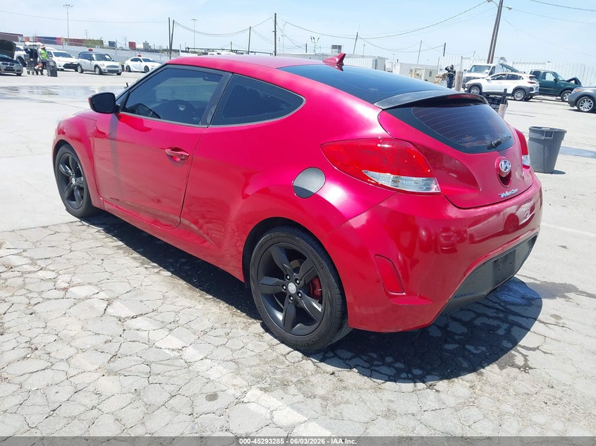 Vin: kmhtc6ad9fu225054, lot: 45791121, hyundai veloster 20153