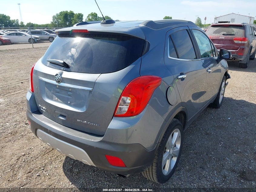 Vin: kl4cjbsb0fb133661, lot: 45791123, buick encore convenience 20154