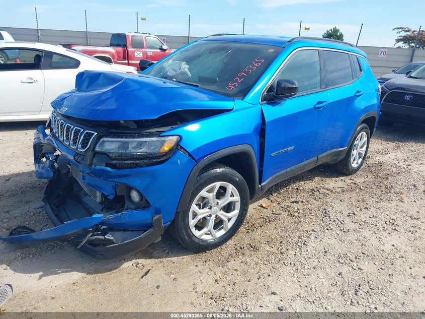 Vin: 3c4njdbn0rt138978, lot: 45791201, jeep compass latitude 4x4 20242