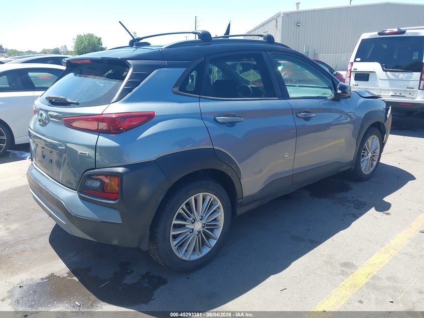 Vin: km8k2caa0lu407692, lot: 45791217, hyundai kona sel 20204
