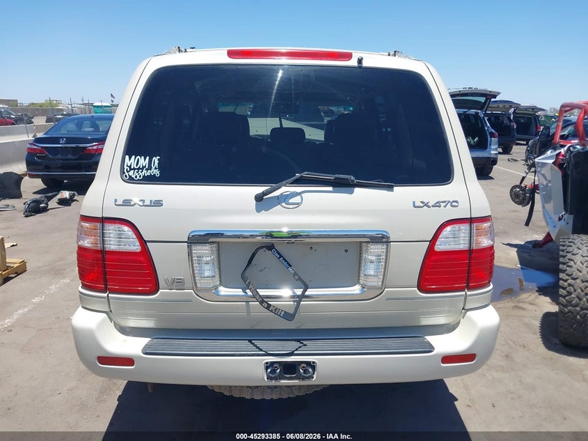 2004 Lexus Lx 470 VIN: JTJHT00W443540743 Lot: 45293385
