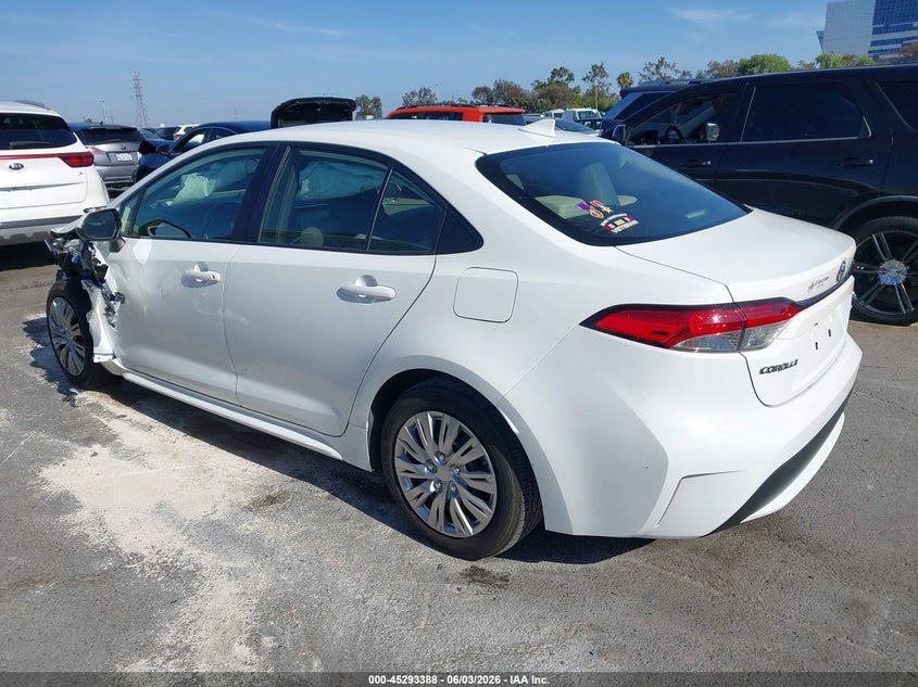 Vin: jtdepmae8n3005827, lot: 45791224, toyota corolla le 20223