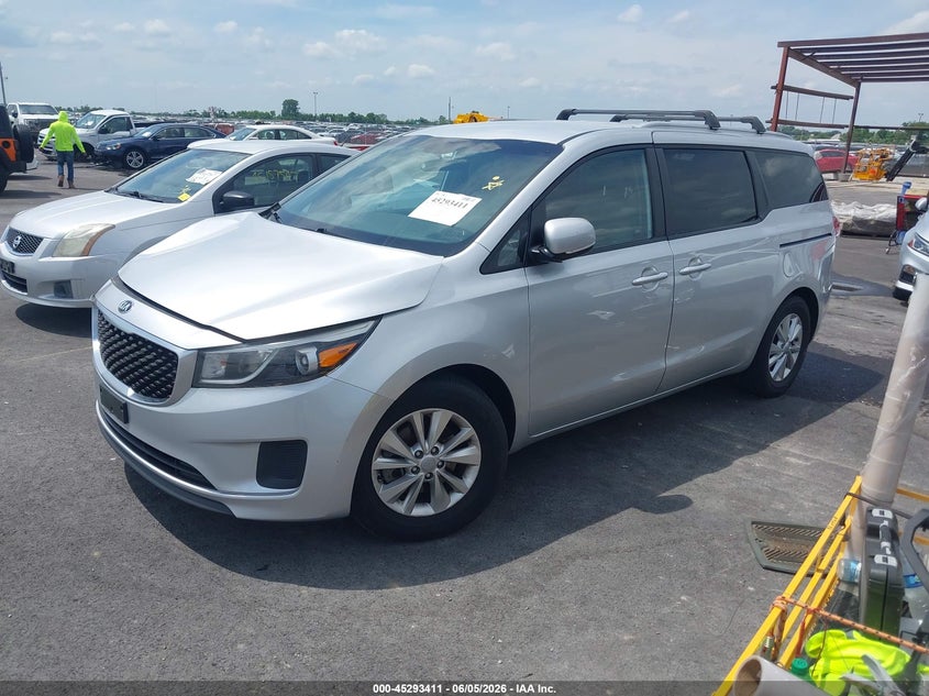 Vin: kndmb5c1xg6112034, lot: 45791247, kia sedona lx 20162