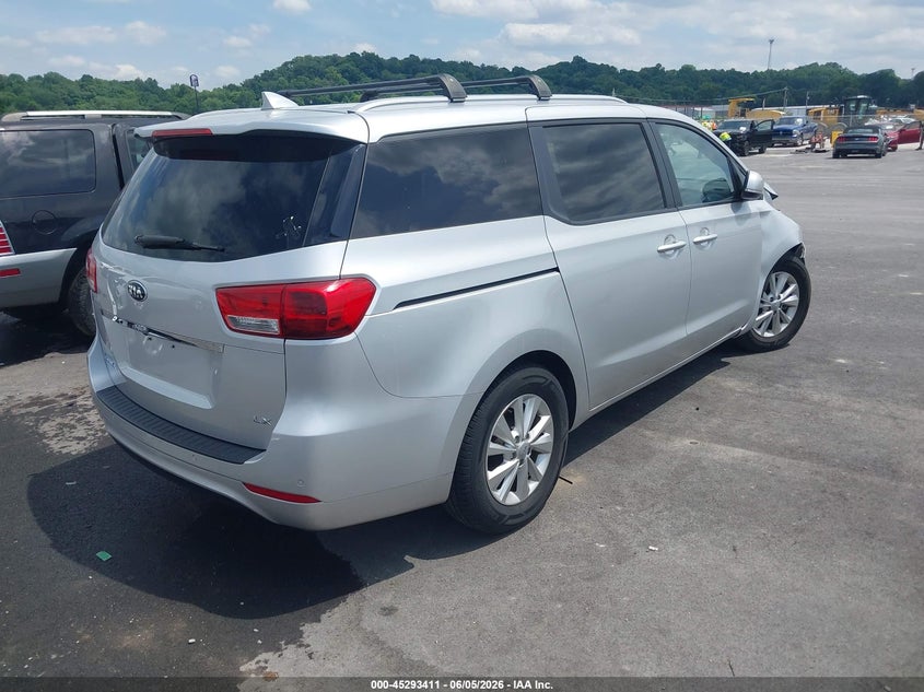 Vin: kndmb5c1xg6112034, lot: 45791247, kia sedona lx 20164