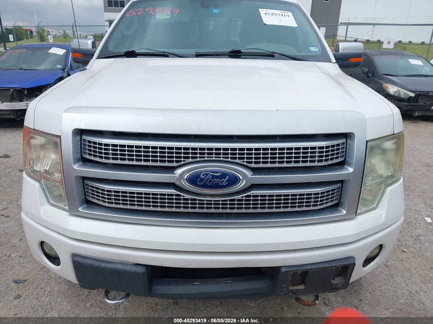 2012 Ford F-150 3.5 Platinum white Lot 111045293419 Vin 1FTFW1ET2CFA12783