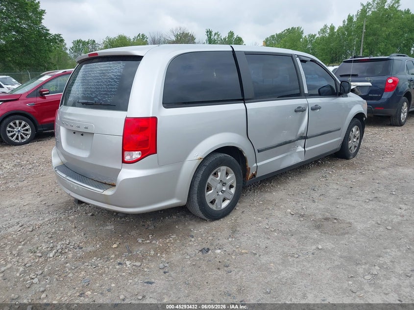 Vin: 2c4rdgbg6cr243952, lot: 45791268, dodge grand caravan se/avp 20124