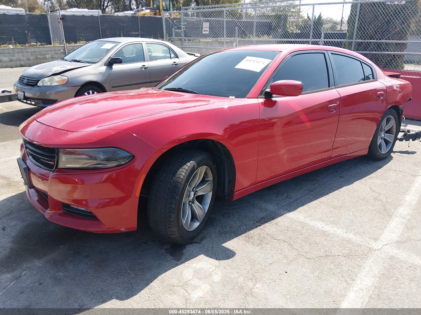 Vin: 2c3cdxhg0fh784216, lot: 45791310, dodge charger sxt 20152