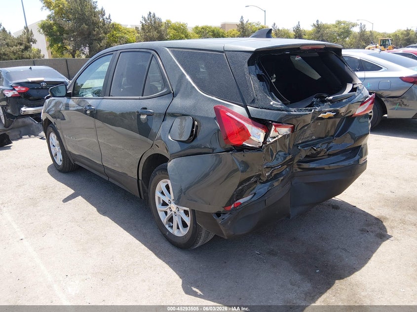 Vin: 3gnaxhevxls676527, lot: 45791341, chevrolet equinox fwd ls 20203