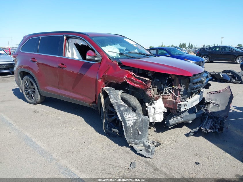 Vin: 5tdjzrfh2ks626578, lot: 45791363, toyota highlander se/xle 2019 img_1