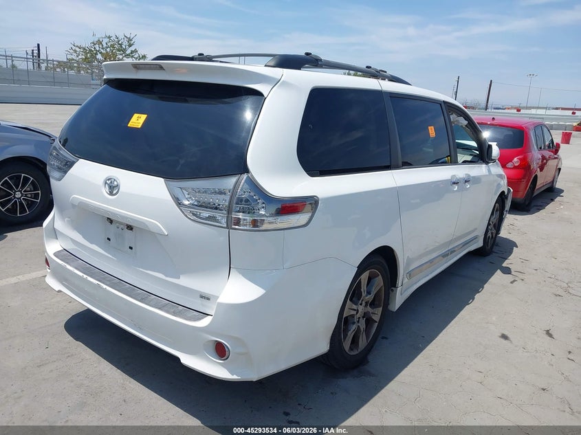 Vin: 5tdxk3dc0es428248, lot: 45791370, toyota sienna se 8 passenger 20144