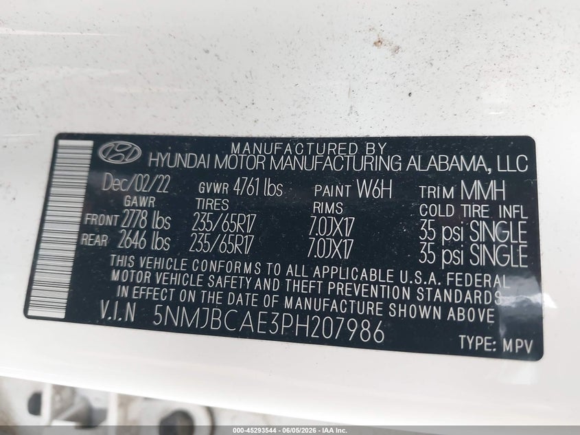 2023 HYUNDAI TUCSON SPORT UTILITY VEHICLE 2.5L I-4 DI, DOHC, VVT, 187HP