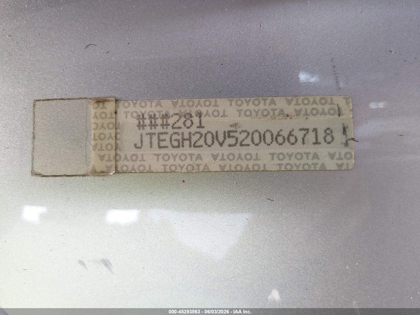 2002 Toyota Rav4 VIN: JTEGH20V520066718 Lot: 45293563