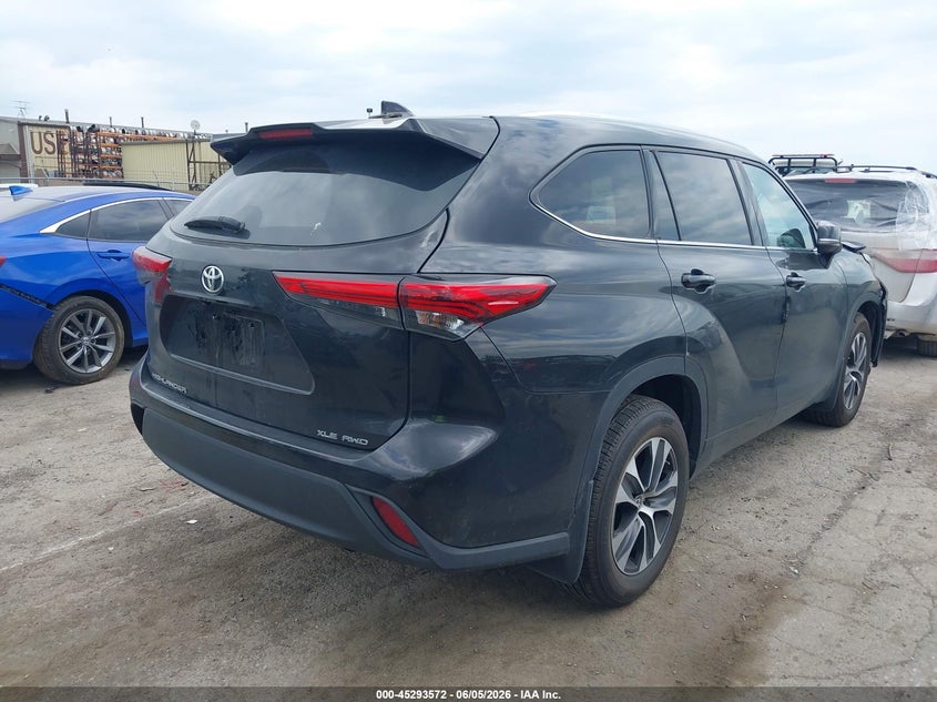 Vin: 5tdhzrbhxls035940, lot: 45791408, toyota highlander xle 20204