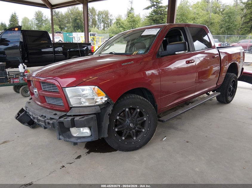 Vin: 1c6rd7mt3cs314590, lot: 45791415, ram 1500 sport 20122