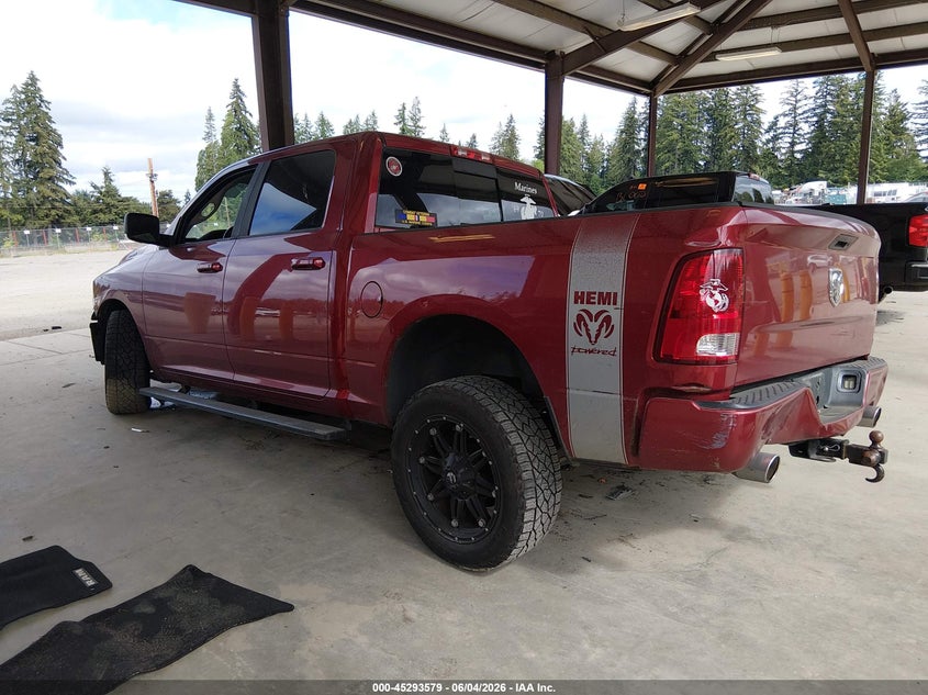 Vin: 1c6rd7mt3cs314590, lot: 45791415, ram 1500 sport 20123