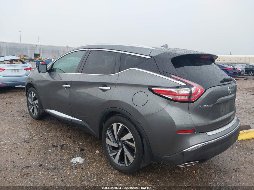 Vin: 5n1az2mg6fn226094, lot: 45791420, nissan murano platinum 20153