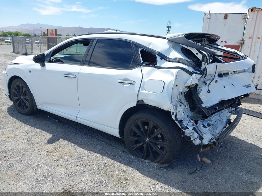 Vin: 2t2bcmea8pc006472, lot: 45791422, lexus rx 500h f sport performance 20233