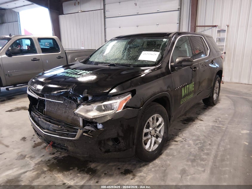 Vin: 1gnevfkw7mj136239, lot: 45791462, chevrolet traverse awd ls 20212