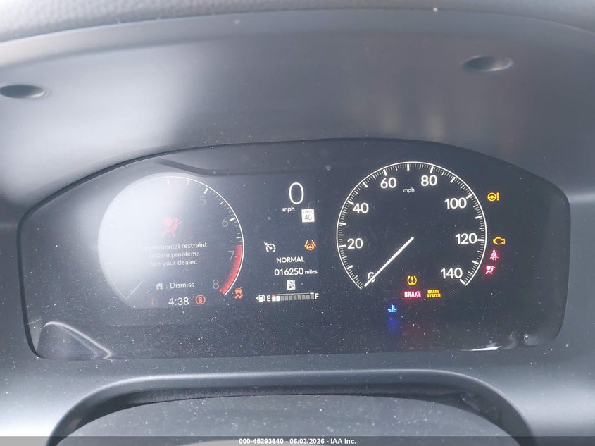 2025 Honda Hr-V 2Wd Sport VIN: 3CZRZ1H55SM747431 Lot: 45293640
