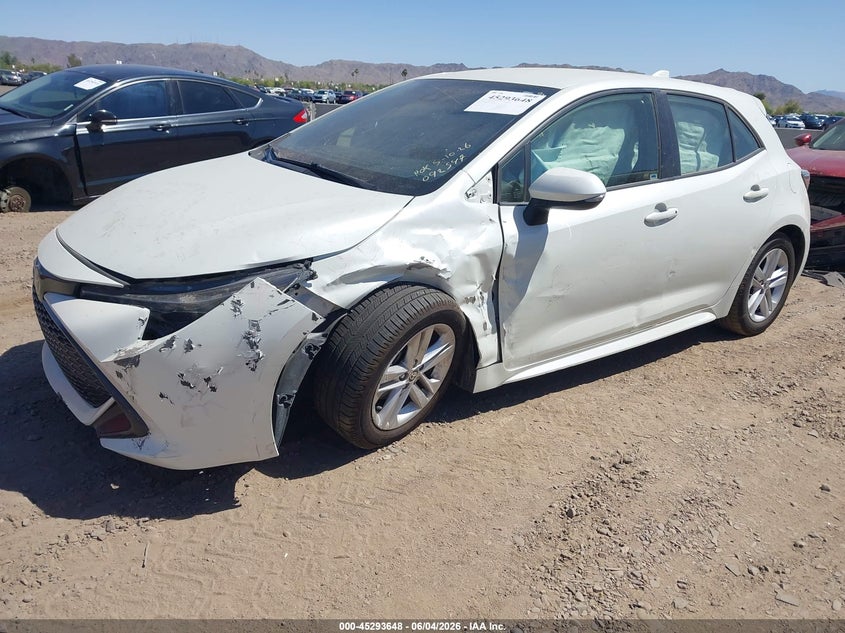 Vin: jtnd4rbe7l3092547, lot: 45791484, toyota corolla se 20202