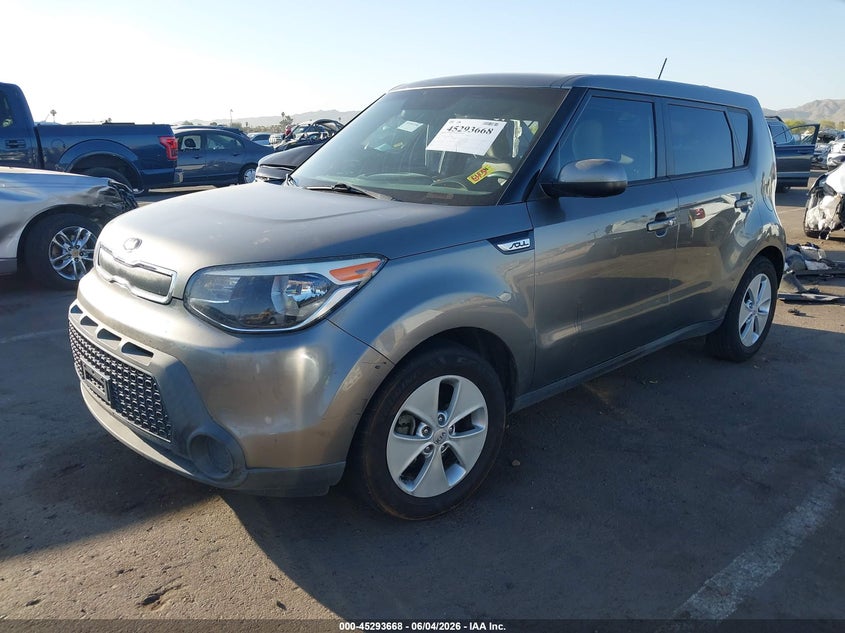 Vin: kndjn2a2xf7170884, lot: 45791504, kia soul 20152